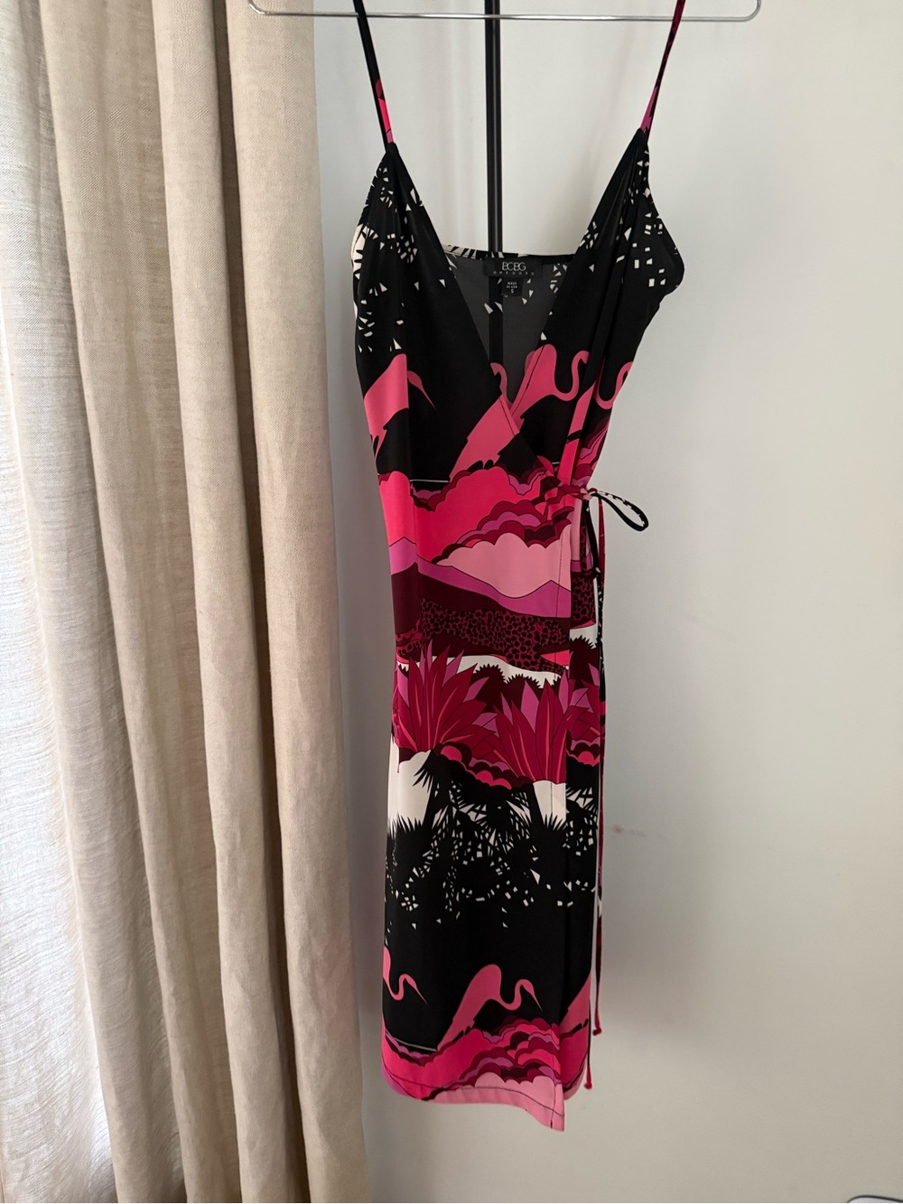Vintage Y2K BCBGMaxAzria flamingo wrap Dress set and matching underwear